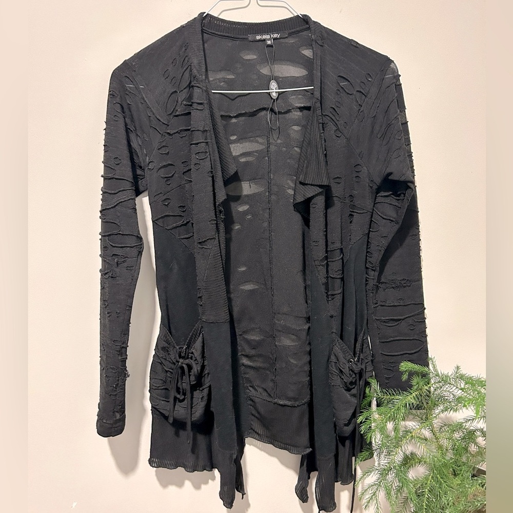 AKELA KEY OPEN CARDIGAN ~ size US 6 - Picture 2 of 7